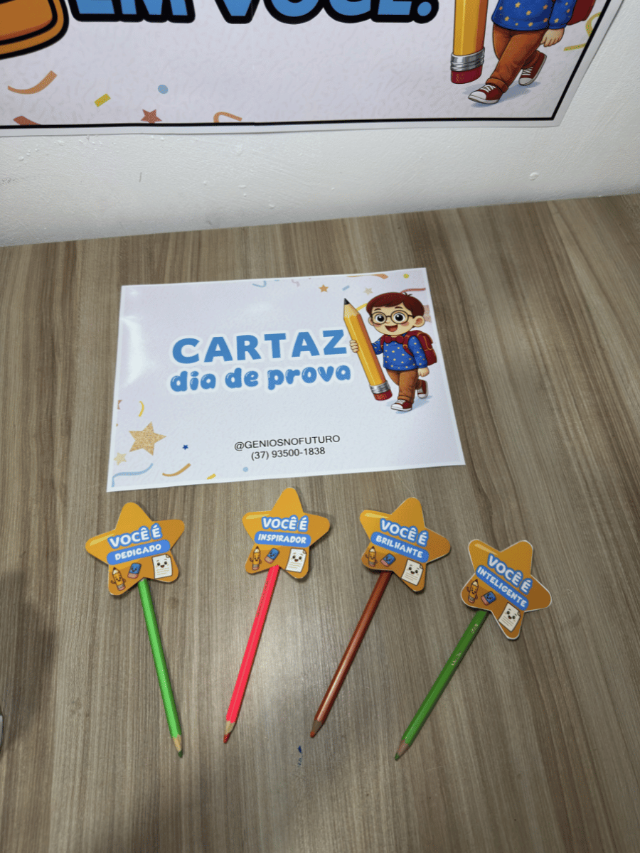 CARTAZ DIA DE PROVA