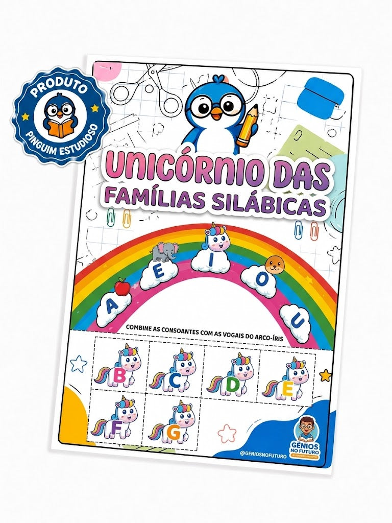 UNICÓRNIO DAS FAMÍLIAS SILÁBICAS