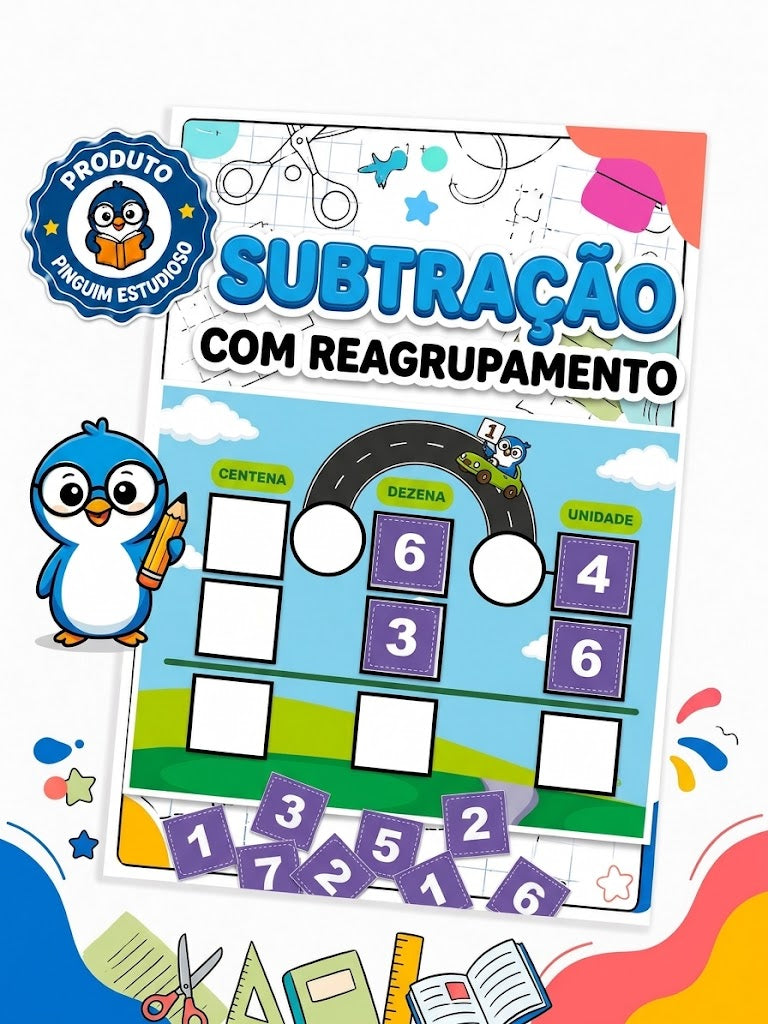 SUBTRAÇÃO COM REAGRUPAMENTO