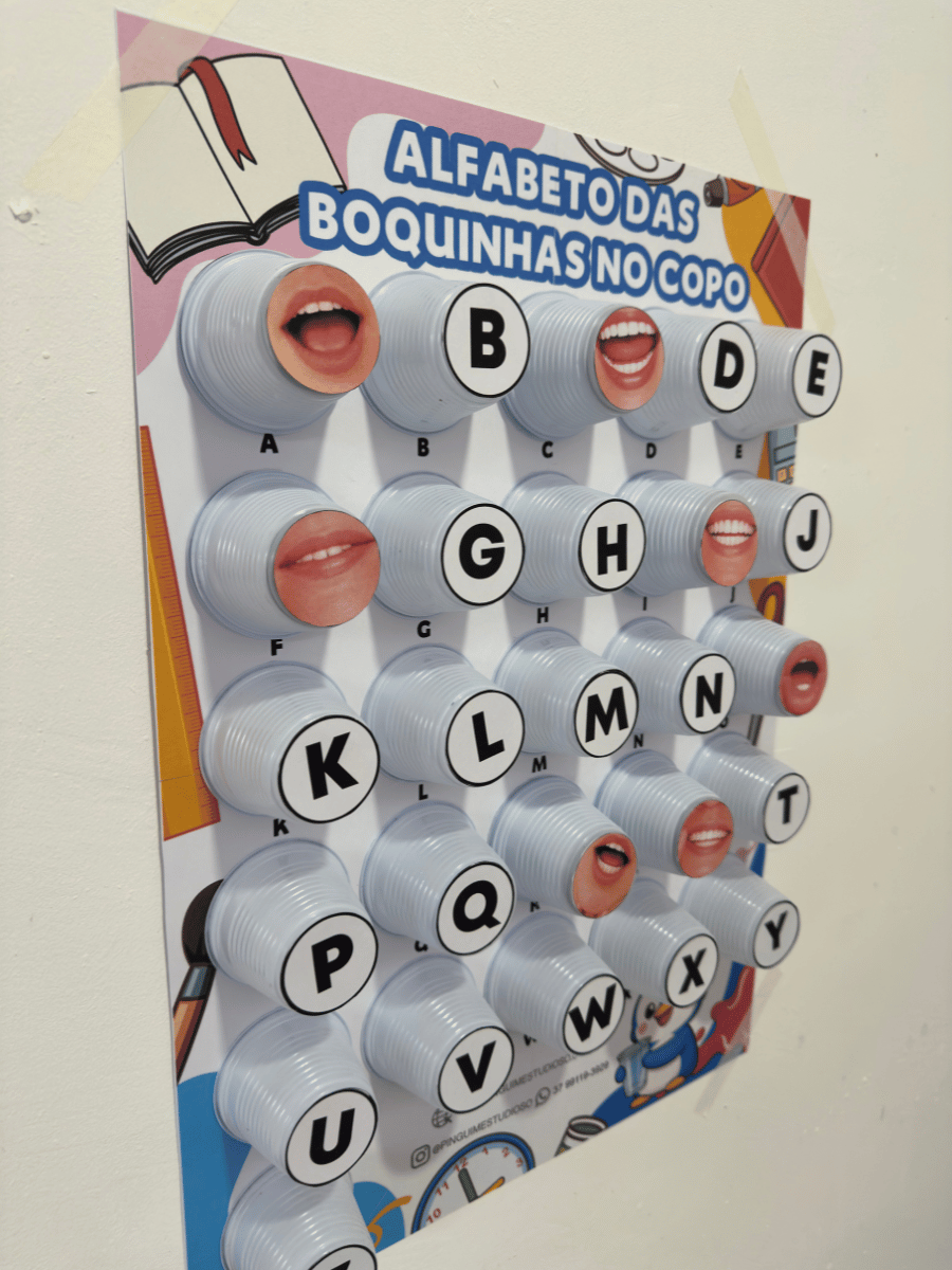ALFABETO DAS BOQUINHAS NO COPO