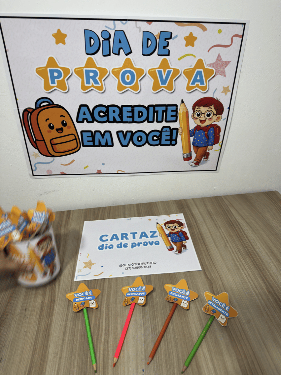 CARTAZ DIA DE PROVA