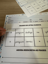 FRASES COM LETRA CURSIVA
