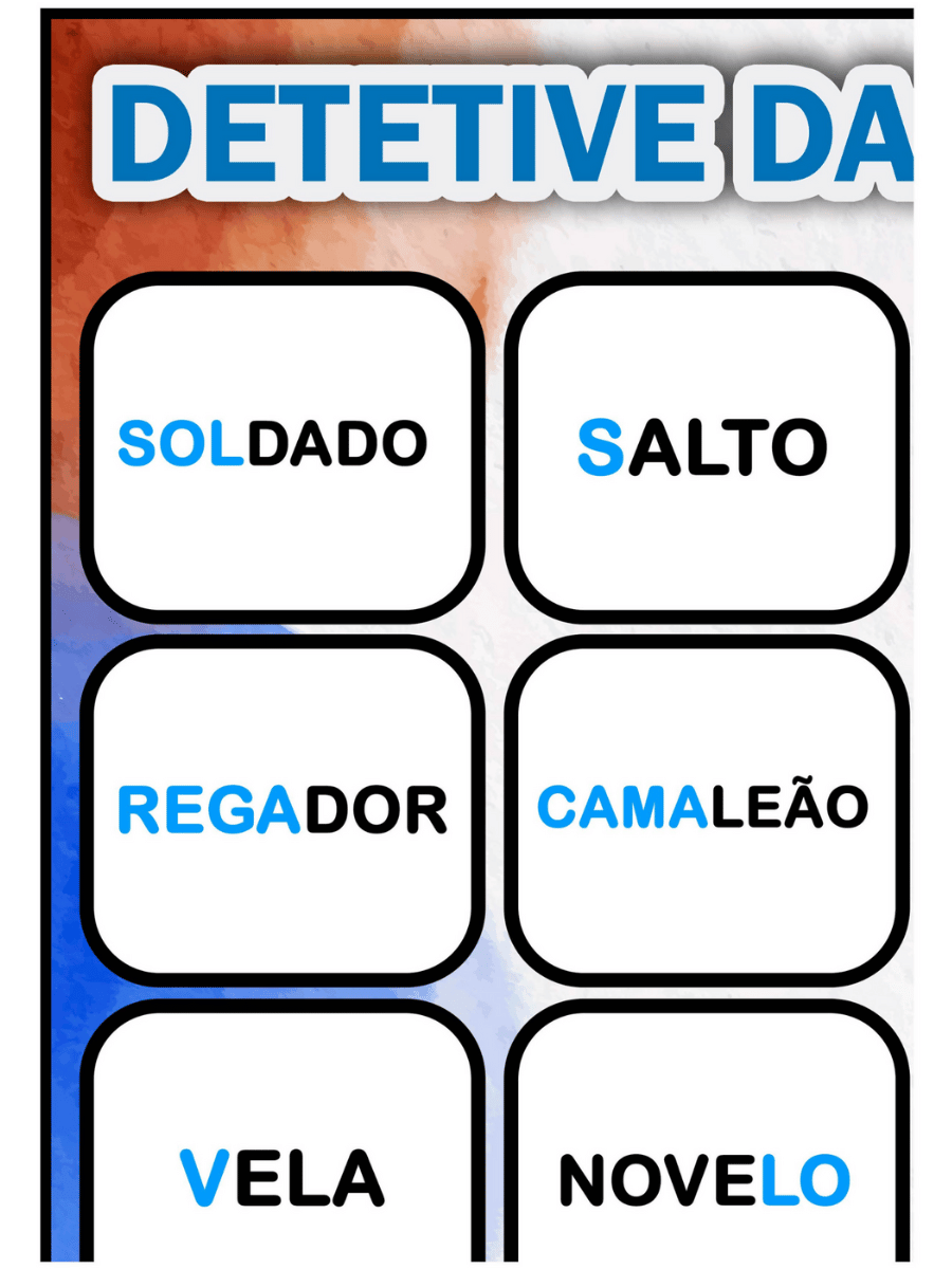 DETETIVE DAS PALAVRAS