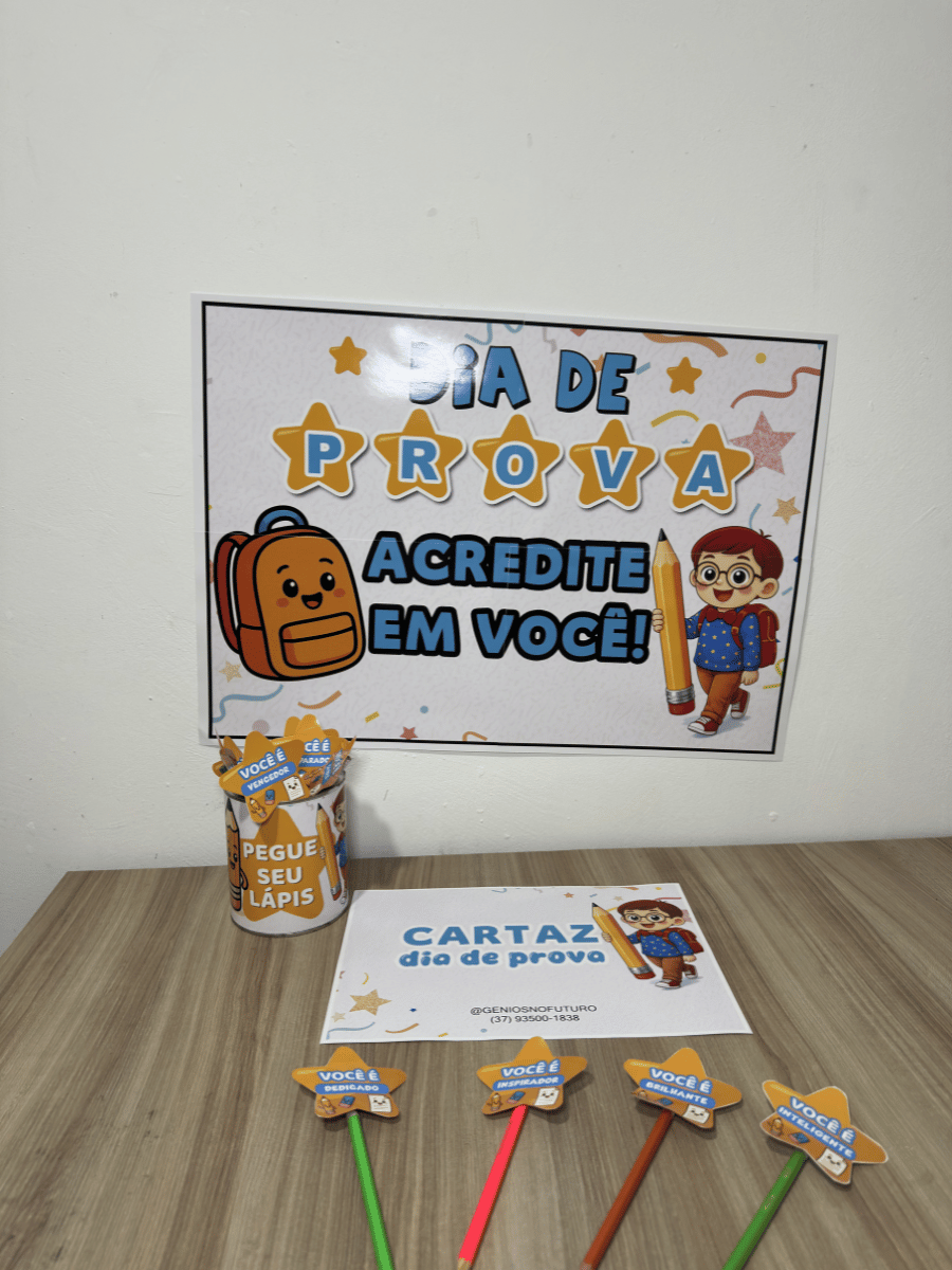 CARTAZ DIA DE PROVA