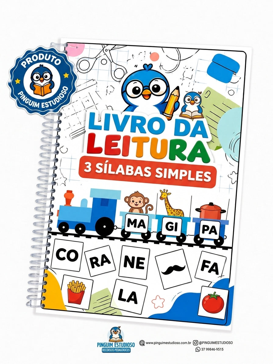 LIVRO DA LEITURA 3 SÍLABAS SIMPLES