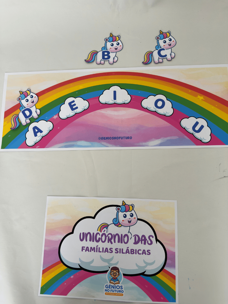 UNICÓRNIO DAS FAMÍLIAS SILÁBICAS