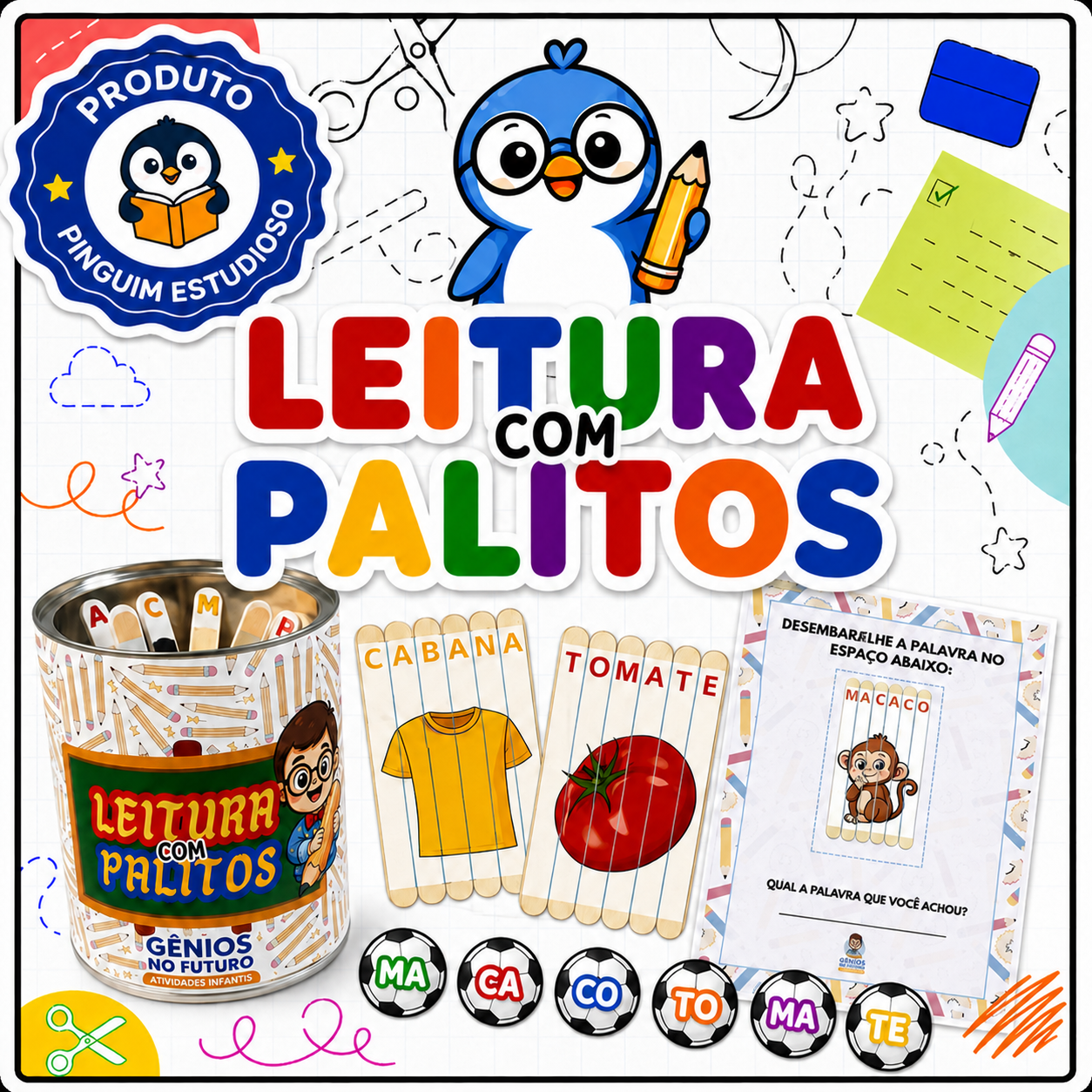 LEITURA COM PALITOS