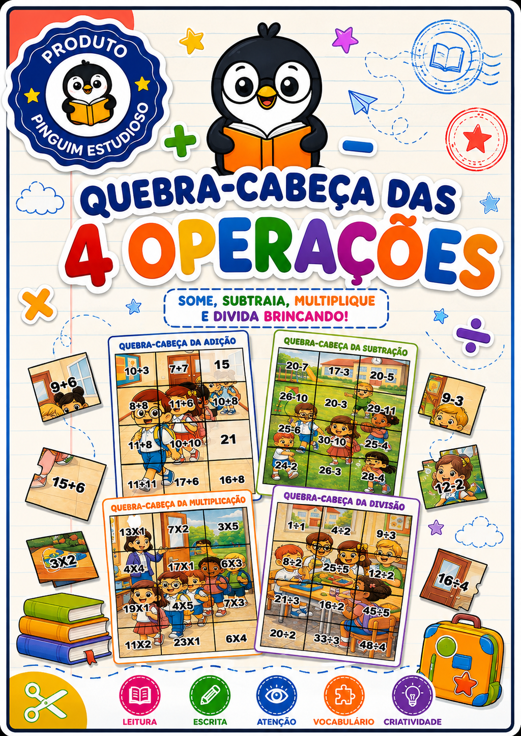 QUEBRA CABEÇA DAS 4 OPERAÇÕES
