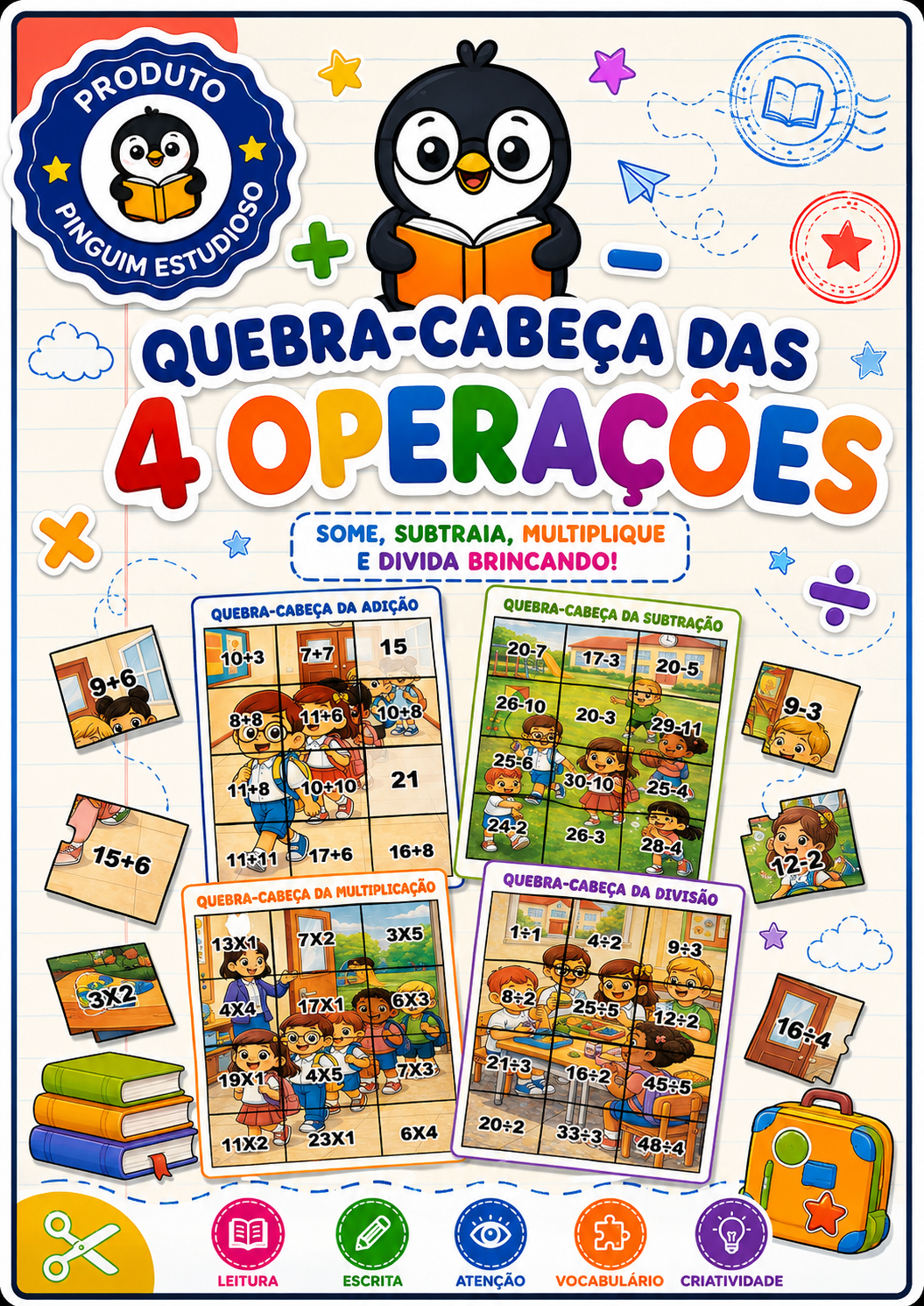 QUEBRA CABEÇA DAS 4 OPERAÇÕES